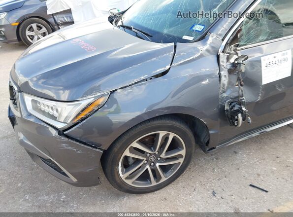 5FRYD4H95HB010665 2017 ACURA MDX Gray Front view