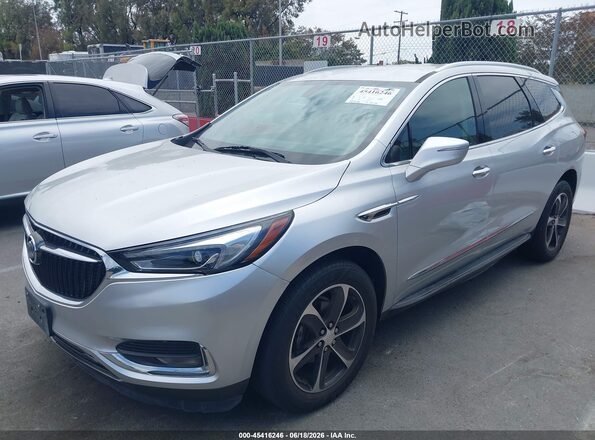 5GAERBKW1KJ192035 2019 BUICK ENCLAVE Silver წინა მარცხენა ხედი სამი მეოთხედიდან
