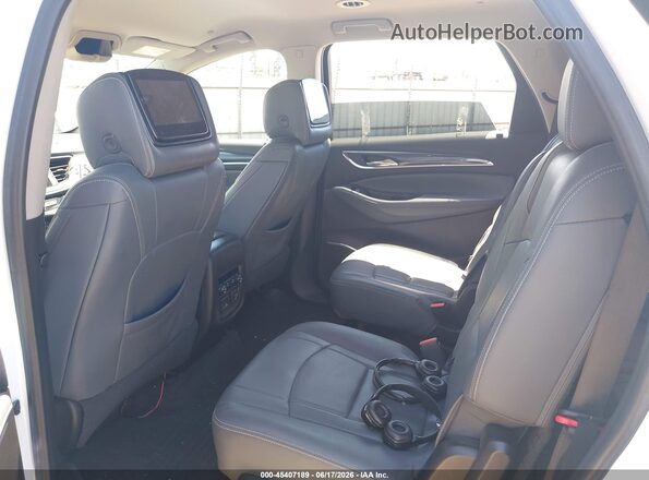 5GAERBKW1KJ223221 2019 BUICK ENCLAVE White VIN კოდის სტიკერის ხედი