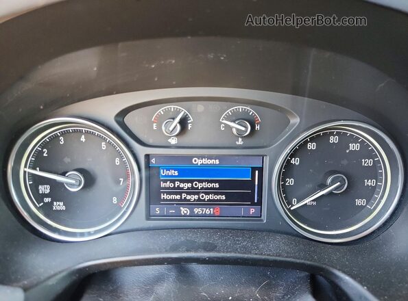 5GAERBKW4LJ160844 2020 BUICK ENCLAVE White Widok zestawu wskaźników