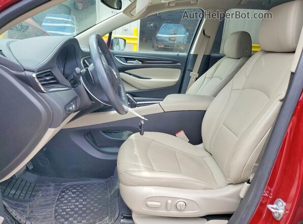 5GAERBKW6MJ129368 2021 BUICK ENCLAVE Red Widok wnętrza z przodu