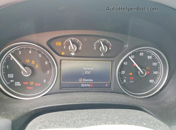 5GAERBKWXMJ134637 2021 BUICK ENCLAVE Silver ხელსაწყოთა პანელის ხედი