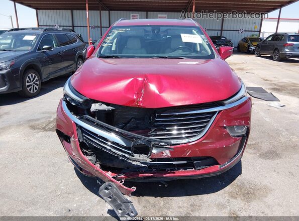 5GAERCKW1PJ167178 2023 BUICK ENCLAVE Red Dashboard view
