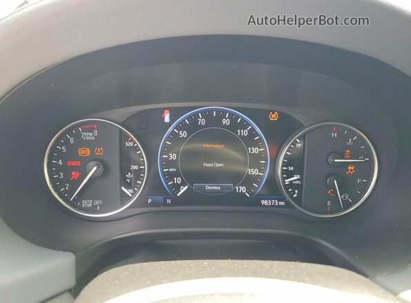 5GAERCKW7NJ104955 2022 BUICK ENCLAVE Красный Вид щитка приборов