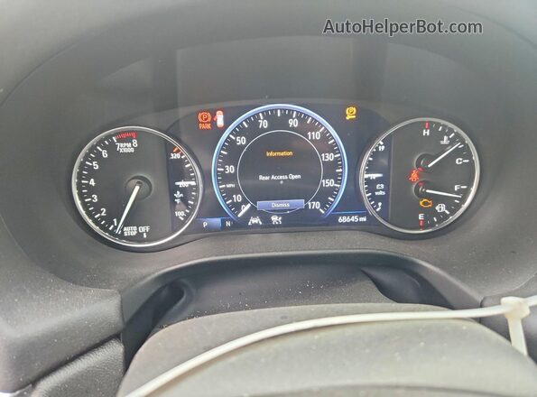 5GAERDKW4PJ155306 2023 BUICK ENCLAVE Gray Սարքավորումների վահանակի տեսք