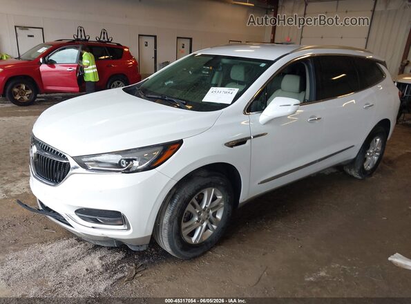 5GAEVAKW0LJ329084 2020 BUICK ENCLAVE White წინა მარცხენა ხედი სამი მეოთხედიდან