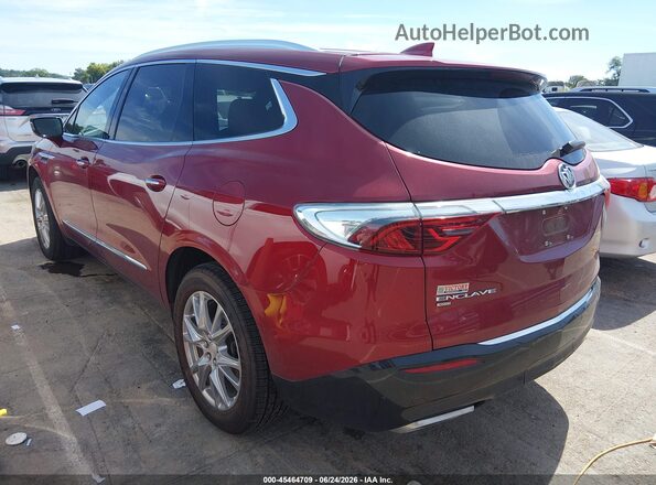 5GAEVBKW0NJ114572 2022 BUICK ENCLAVE Бордовый Задняя левая четверть