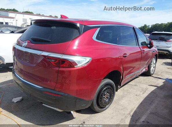 5GAEVBKW0NJ114572 2022 BUICK ENCLAVE Бордовый Задняя правая четверть