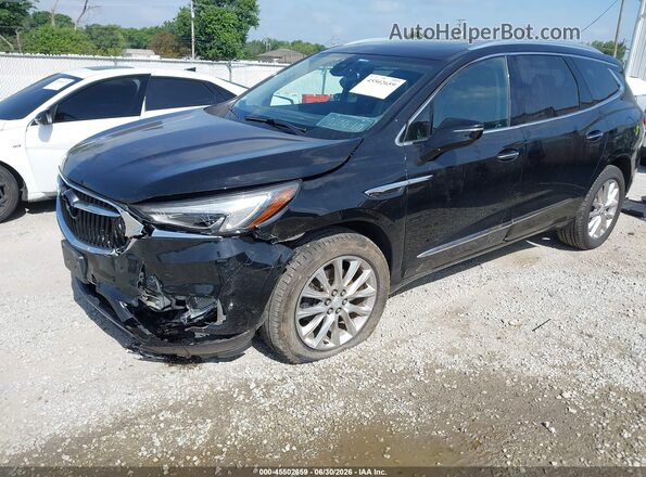 5GAEVBKW6JJ160658 2018 BUICK ENCLAVE Black წინა მარცხენა ხედი სამი მეოთხედიდან