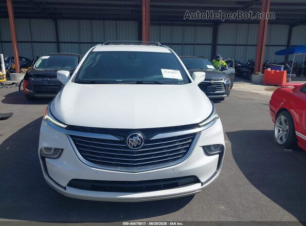 5GAEVBKWXNJ154089 2022 BUICK ENCLAVE White Widok zestawu wskaźników