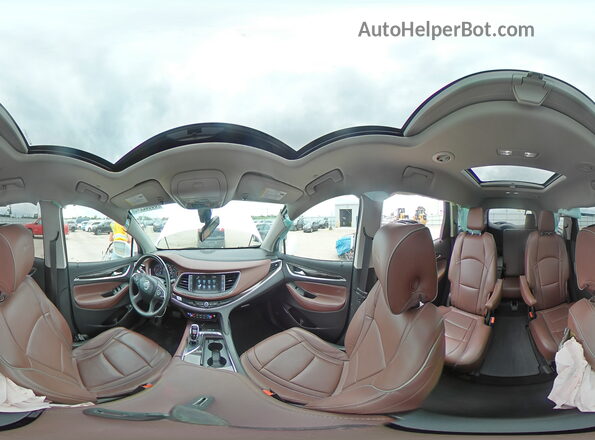 5GAEVCKWXJJ234136 2018 BUICK ENCLAVE Белый Панорамный вид салона 360°