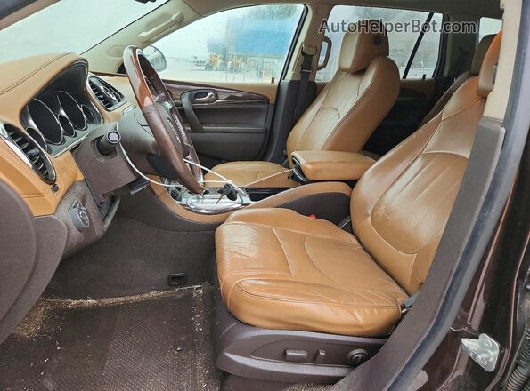 5GAKRBKD0GJ183836 2016 BUICK ENCLAVE Brown Вид салону спереду