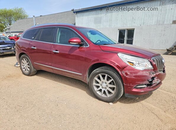 5GAKRBKD1GJ132197 2016 BUICK ENCLAVE Burgundy Przód prawy