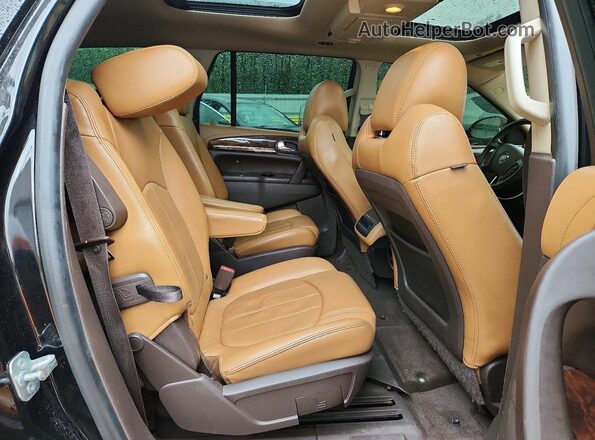 5GAKRBKD1GJ167628 2016 BUICK ENCLAVE Black Rear interior view