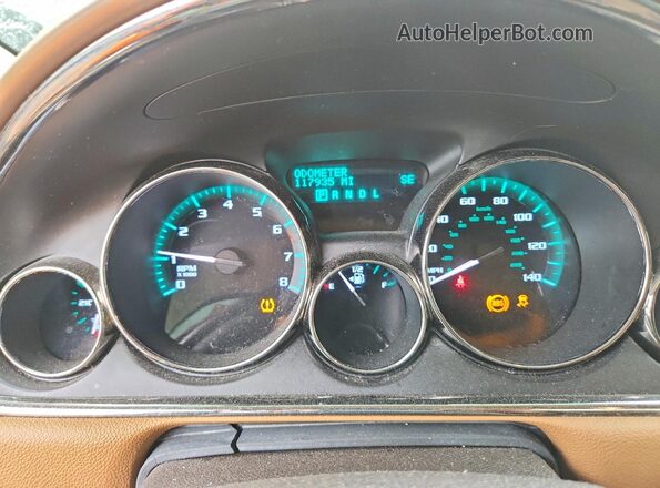 5GAKRBKD1GJ167628 2016 BUICK ENCLAVE Black Instrument cluster view