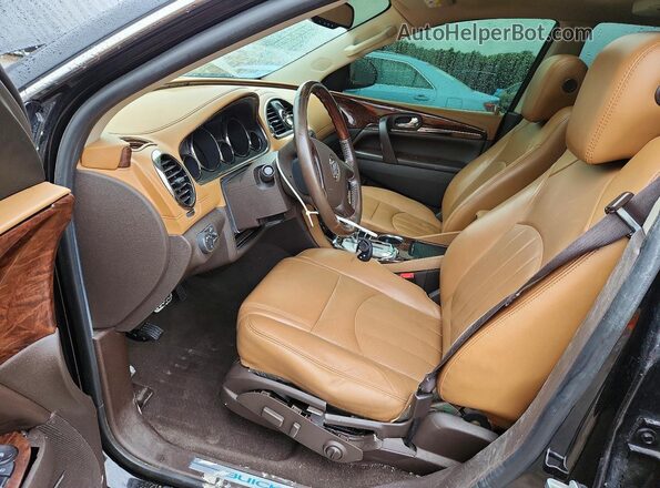 5GAKRBKD1GJ167628 2016 BUICK ENCLAVE Black Front interior view