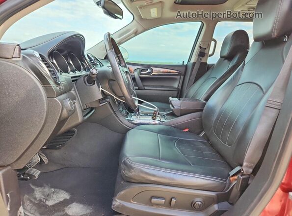 5GAKRBKD1HJ211676 2017 BUICK ENCLAVE Burgundy Front interior view