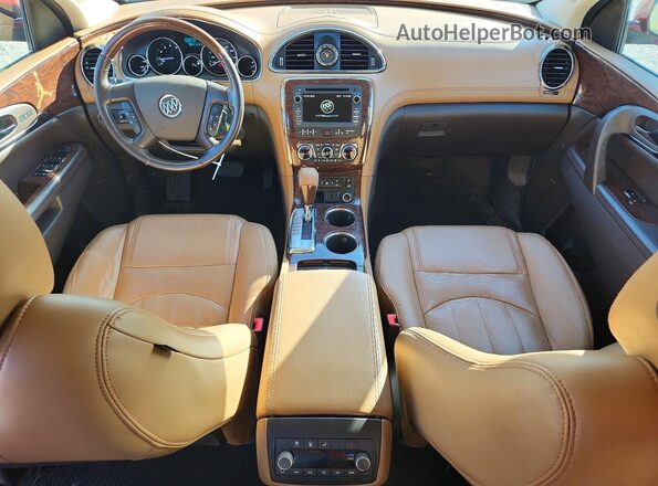 5GAKRBKD1HJ262014 2017 BUICK ENCLAVE Burgundy Dashboard view