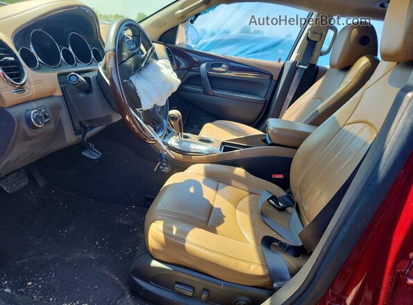 5GAKRBKD5GJ256456 2016 BUICK ENCLAVE Red წინა სალონის ხედი