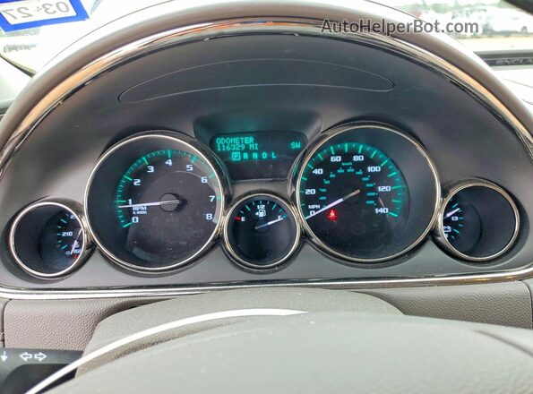5GAKRBKD8GJ242504 2016 BUICK ENCLAVE White Widok zestawu wskaźników