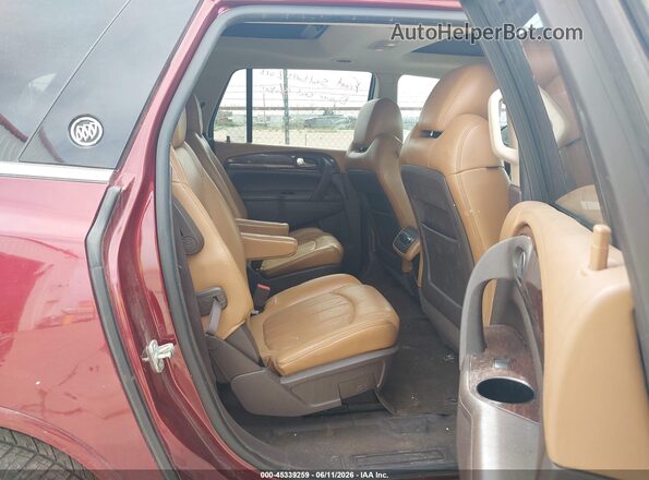 5GAKRBKDXHJ199771 2017 BUICK ENCLAVE Burgundy VIN sticker view