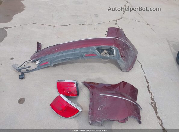 5GAKRBKDXHJ199771 2017 BUICK ENCLAVE Burgundy Instrument cluster view