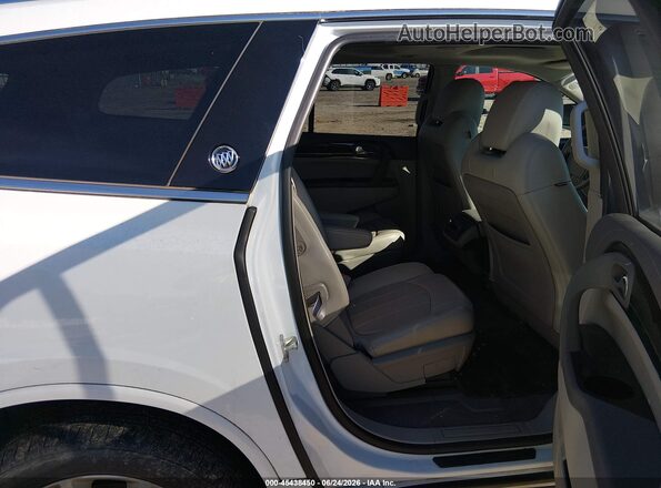 5GAKRCKD1HJ325697 2017 BUICK ENCLAVE White VIN sticker view