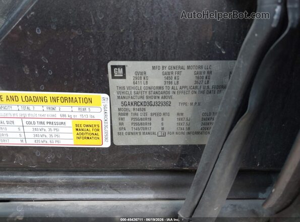 5GAKRCKD3GJ329362 2016 BUICK ENCLAVE Black Engine compartment view