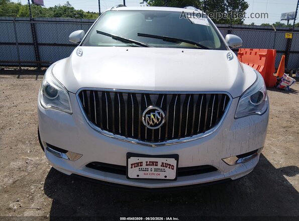 5GAKRCKD8HJ127781 2017 BUICK ENCLAVE White ხელსაწყოთა პანელის ხედი