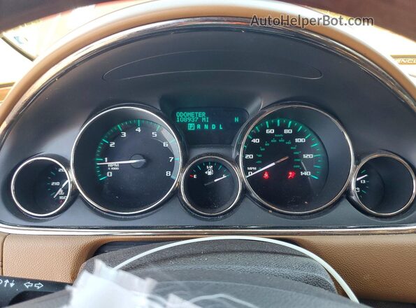 5GAKRCKD9GJ232375 2016 BUICK ENCLAVE Бордовый Вид щитка приборов
