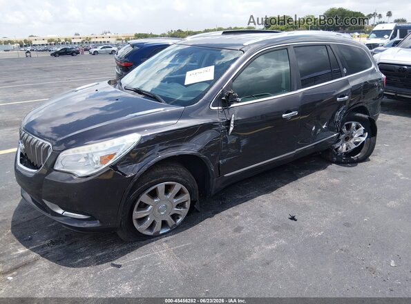 5GAKRCKDXHJ121982 2017 BUICK ENCLAVE Gray წინა მარცხენა ხედი სამი მეოთხედიდან