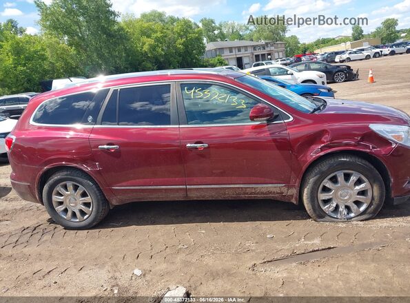 5GAKVBKD0HJ325583 2017 BUICK ENCLAVE Red Widok wnętrza z tyłu