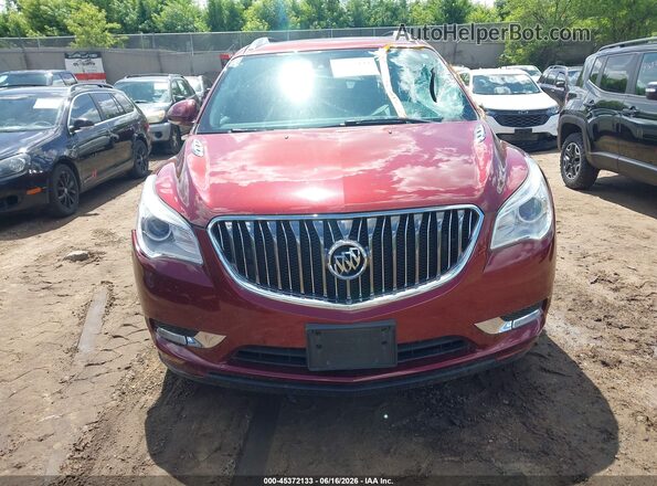 5GAKVBKD0HJ325583 2017 BUICK ENCLAVE Red Widok zestawu wskaźników