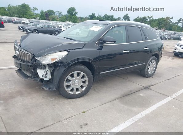 5GAKVBKD1GJ113399 2016 BUICK ENCLAVE Black Передня ліва чверть