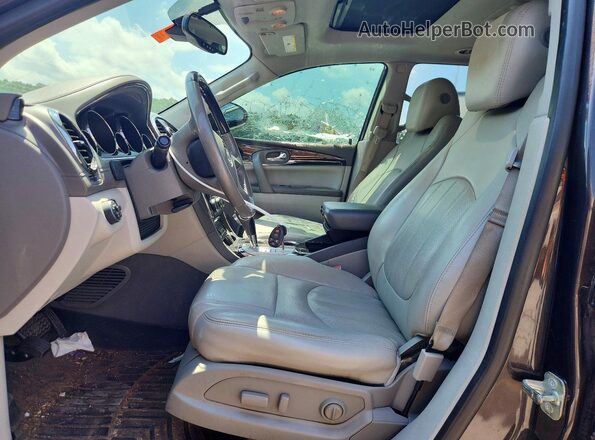5GAKVBKD2GJ310162 2016 BUICK ENCLAVE Gray წინა სალონის ხედი