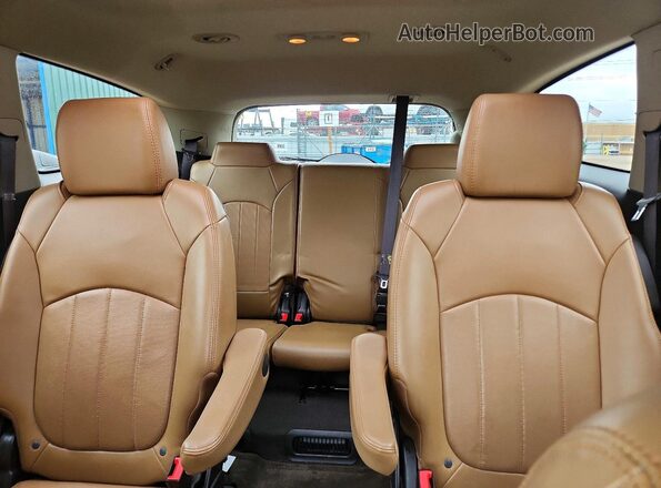 5GAKVBKD2HJ137275 2017 BUICK ENCLAVE Burgundy Rear seats view
