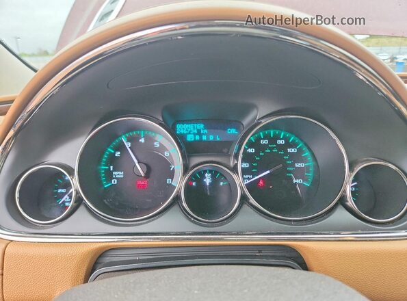 5GAKVBKD2HJ137275 2017 BUICK ENCLAVE Burgundy Instrument cluster view