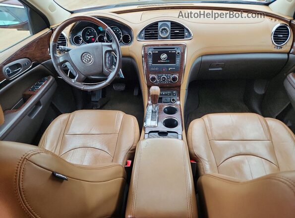 5GAKVBKD2HJ137275 2017 BUICK ENCLAVE Burgundy Dashboard view