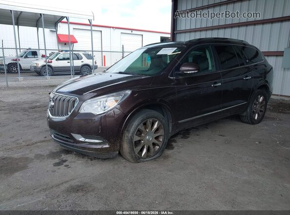 5GAKVBKD8HJ244685 2017 BUICK ENCLAVE Бордовый Передняя левая четверть