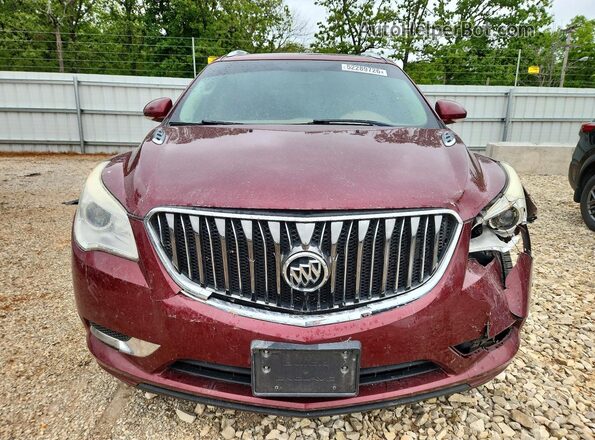 5GAKVBKD9GJ265916 2016 BUICK ENCLAVE Maroon Front view
