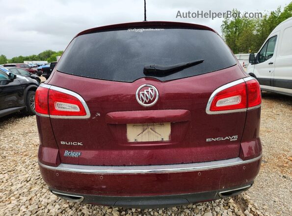 5GAKVBKD9GJ265916 2016 BUICK ENCLAVE Maroon Rear view