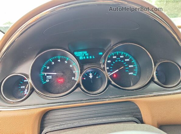 5GAKVBKD9GJ265916 2016 BUICK ENCLAVE Maroon Instrument cluster view