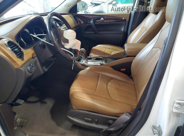 5GAKVBKDXGJ275340 2016 BUICK ENCLAVE White Front interior view