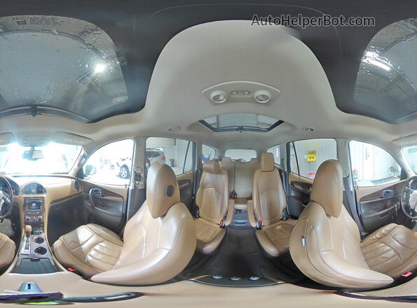 5GAKVBKDXGJ275340 2016 BUICK ENCLAVE White 360 interior view
