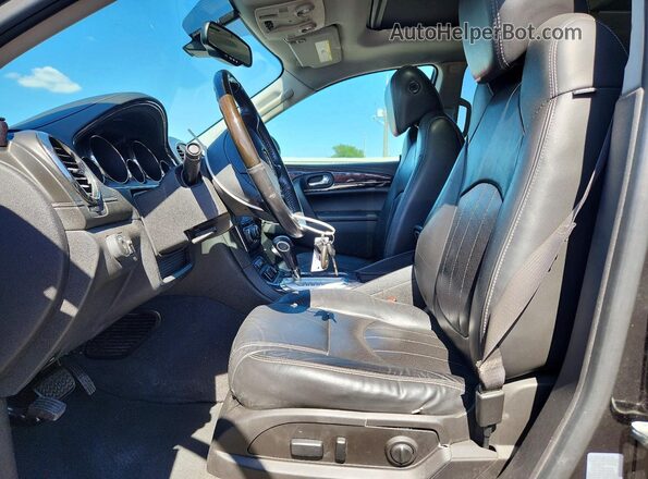 5GAKVBKDXGJ338873 2016 BUICK ENCLAVE Black წინა სალონის ხედი