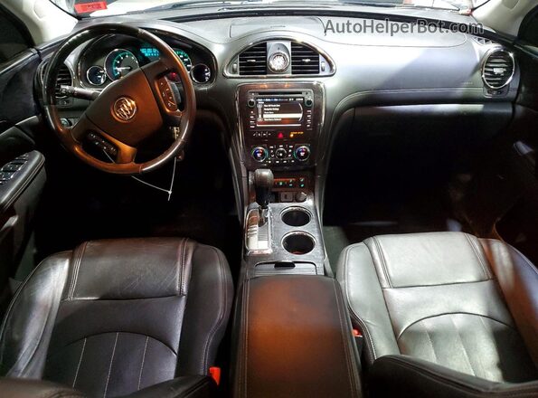 5GAKVBKDXHJ248821 2017 BUICK ENCLAVE Black Widok deski rozdzielczej