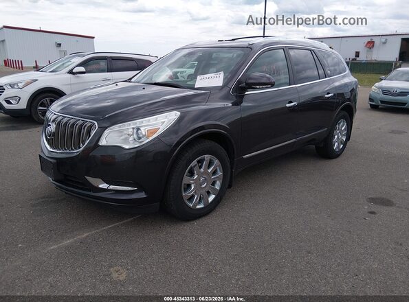5GAKVCKD1GJ148630 2016 BUICK ENCLAVE Gray Առջևի ձախ երեք քառորդ տեսարան