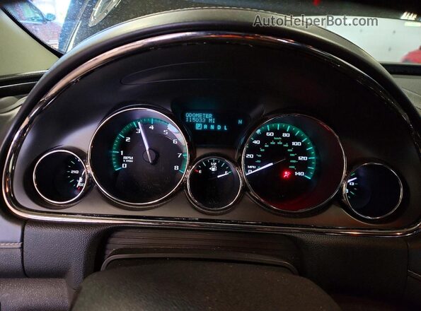 5GAKVCKD2HJ231310 2017 BUICK ENCLAVE Черный Вид щитка приборов