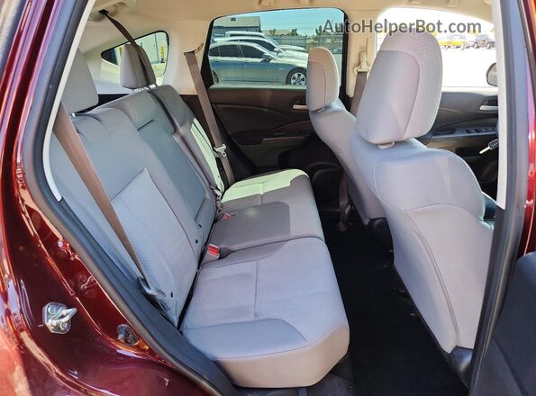 5J6RM3H42GL027210 2016 HONDA CR-V Maroon Вид задніх сидінь
