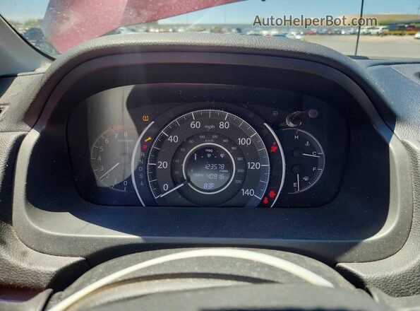 5J6RM3H42GL027210 2016 HONDA CR-V Maroon Вид щитка приладів